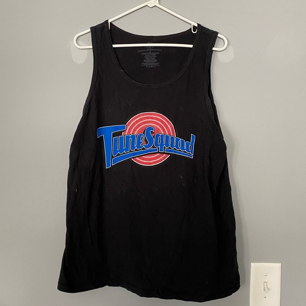 Men’s Tune Squad Black Tank Top Size L